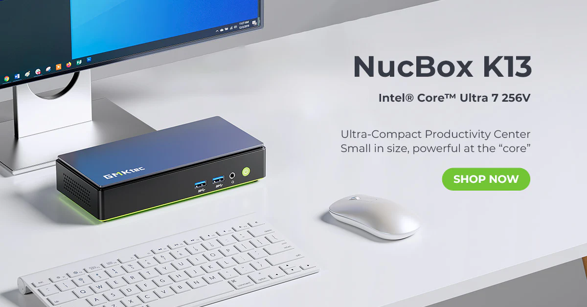 GMK Reveals NucBox K13 Lightweight Mini PC